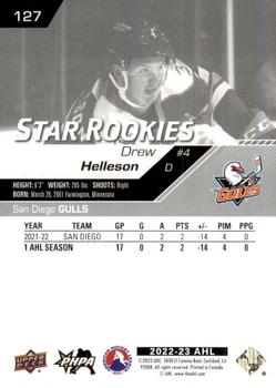 2022-23 Upper Deck AHL #127 Drew Helleson Back