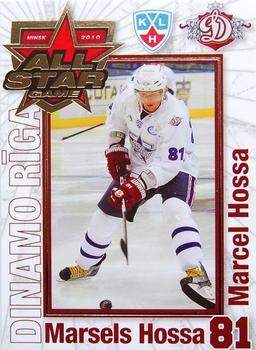 2009-10 Dinamo Riga - KHL All-Star Game 2010 - Gold #AS-MH Marcel Hossa Front