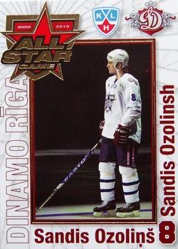 2009-10 Dinamo Riga - KHL All-Star Game 2010 - Gold #AS-SO Sandis Ozolinsh Front