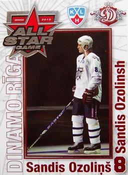 2009-10 Dinamo Riga - KHL All-Star Game 2010 - Silver #AS-SO Sandis Ozolinsh Front