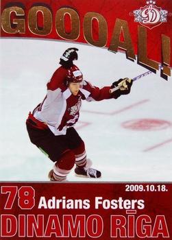 2009-10 Dinamo Riga - Goooal - Gold #G-AF Adrian Foster Front