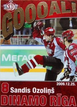 2009-10 Dinamo Riga - Goooal - Gold #G-SO Sandis Ozolinsh Front