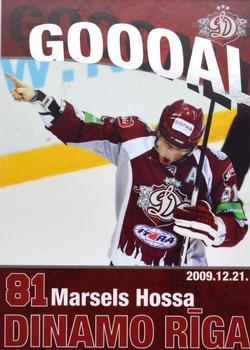 2009-10 Dinamo Riga - Goooal - Silver #G-MH Marcel Hossa Front