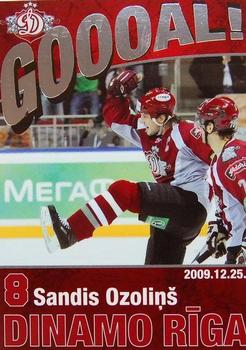 2009-10 Dinamo Riga - Goooal - Silver #G-SO Sandis Ozolinsh Front