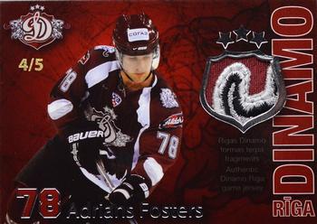 2009-10 Dinamo Riga - Game Used Jersey Shield Patch #AF-2 Adrian Foster Front