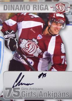 2008-09 Dinamo Riga - Autographs #A-GAn Girts Ankipans Front