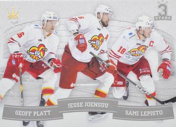 2018-19 Corona KHL 3 Stars (unlicensed) #11 Geoff Platt / Jesse Joensuu / Sami Lepisto Front