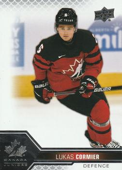 2022-23 Upper Deck Team Canada Juniors #12 Lukas Cormier Front