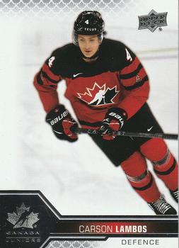 2022-23 Upper Deck Team Canada Juniors #14 Carson Lambos Front