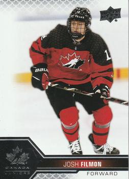 2022-23 Upper Deck Team Canada Juniors #20 Josh Filmon Front