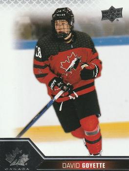 2022-23 Upper Deck Team Canada Juniors #25 David Goyette Front