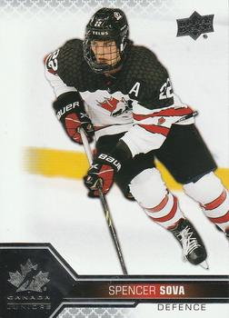 2022-23 Upper Deck Team Canada Juniors #36 Spencer Sova Front