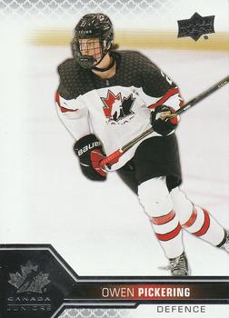 2022-23 Upper Deck Team Canada Juniors #37 Owen Pickering Front