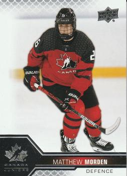 2022-23 Upper Deck Team Canada Juniors #38 Matthew Morden Front