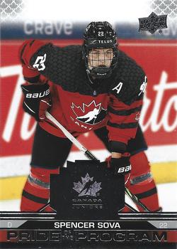 2022-23 Upper Deck Team Canada Juniors #87 Spencer Sova Front
