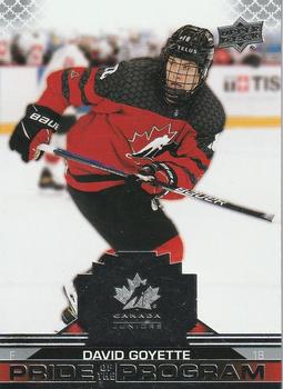 2022-23 Upper Deck Team Canada Juniors #94 David Goyette Front