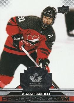 2022-23 Upper Deck Team Canada Juniors #96 Adam Fantilli Front