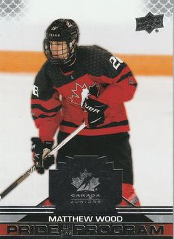 2022-23 Upper Deck Team Canada Juniors #98 Matthew Wood Front