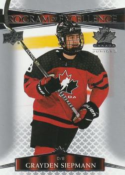 2022-23 Upper Deck Team Canada Juniors #138 Grayden Siepmann Front