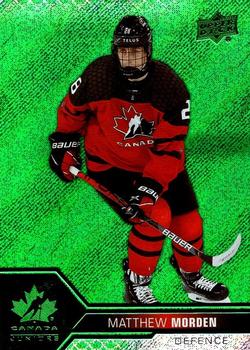 2022-23 Upper Deck Team Canada Juniors - Green Frenzy #38 Matthew Morden Front
