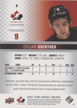 2022-23 Upper Deck Team Canada Juniors - Pillars of Light #8 Dylan Guenther Back