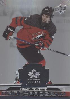 2022-23 Upper Deck Team Canada Juniors - Pillars of Light #94 David Goyette Front