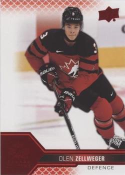2022-23 Upper Deck Team Canada Juniors - Red #6 Olen Zellweger Front