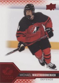 2022-23 Upper Deck Team Canada Juniors - Red #33 Michael Mastrodomenico Front