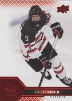 2022-23 Upper Deck Team Canada Juniors - Red #34 Kalem Parker Front