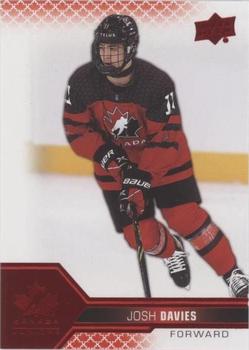 2022-23 Upper Deck Team Canada Juniors - Red #44 Josh Davies Front