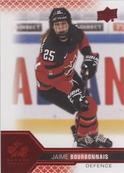 2022-23 Upper Deck Team Canada Juniors - Red #55 Jaime Bourbonnais Front