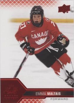 2022-23 Upper Deck Team Canada Juniors - Red #57 Emma Maltais Front