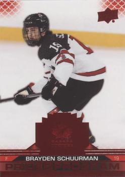 2022-23 Upper Deck Team Canada Juniors - Red #99 Brayden Schuurman Front