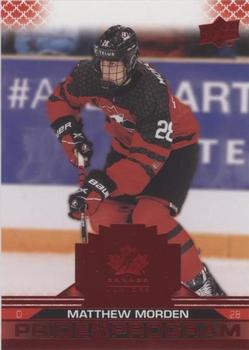 2022-23 Upper Deck Team Canada Juniors - Red #100 Matthew Morden Front