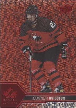 2022-23 Upper Deck Team Canada Juniors - Red Champagne #28 Connor Hvidston Front
