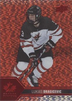 2022-23 Upper Deck Team Canada Juniors - Red Champagne #32 Lukas Dragicevic Front
