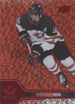 2022-23 Upper Deck Team Canada Juniors - Red Champagne #36 Spencer Sova Front