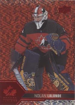 2022-23 Upper Deck Team Canada Juniors - Red Champagne #39 Nolan Lalonde Front