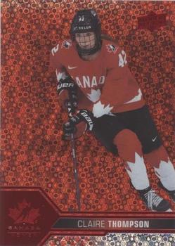 2022-23 Upper Deck Team Canada Juniors - Red Champagne #62 Claire Thompson Front