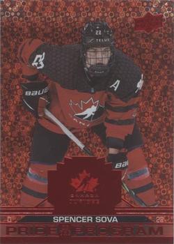 2022-23 Upper Deck Team Canada Juniors - Red Champagne #87 Spencer Sova Front