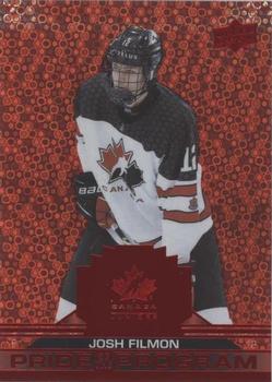 2022-23 Upper Deck Team Canada Juniors - Red Champagne #88 Josh Filmon Front