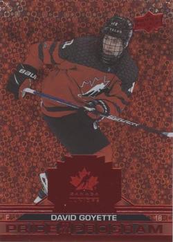 2022-23 Upper Deck Team Canada Juniors - Red Champagne #94 David Goyette Front