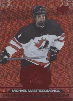 2022-23 Upper Deck Team Canada Juniors - Red Champagne #95 Michael Mastrodomenico Front