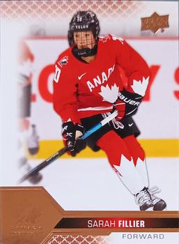 2022-23 Upper Deck Team Canada Juniors - Rose Gold #45 Sarah Fillier Front