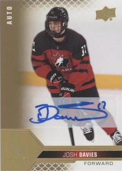 2022-23 Upper Deck Team Canada Juniors - Signatures #44 Josh Davies Front