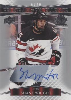 2022-23 Upper Deck Team Canada Juniors - Signatures #115 Shane Wright Front