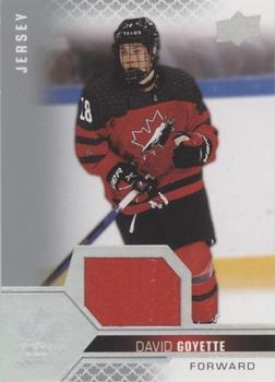 2022-23 Upper Deck Team Canada Juniors - Jersey #25 David Goyette Front