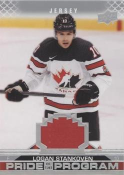 2022-23 Upper Deck Team Canada Juniors - Jersey #77 Logan Stankoven Front