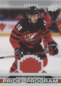 2022-23 Upper Deck Team Canada Juniors - Jersey #80 Xavier Bourgault Front