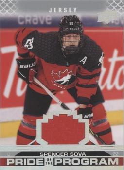 2022-23 Upper Deck Team Canada Juniors - Jersey #87 Spencer Sova Front